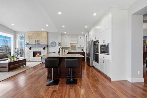 113 Cranarch Common Se, Calgary, AB - Indoor With Fireplace