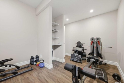 113 Cranarch Common Se, Calgary, AB - Indoor Photo Showing Gym Room
