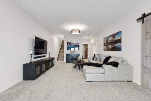 220 Precedence View, Cochrane, AB - Indoor Photo Showing Living Room