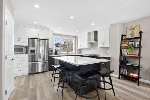 261 Masters Road Se, Calgary, AB - Indoor Photo Showing Kitchen With Upgraded Kitchen