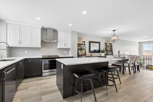 261 Masters Road Se, Calgary, AB - Indoor Photo Showing Kitchen With Upgraded Kitchen