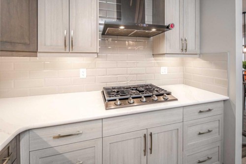 148 Carringham Road Nw, Calgary, AB - Indoor Photo Showing Kitchen With Upgraded Kitchen