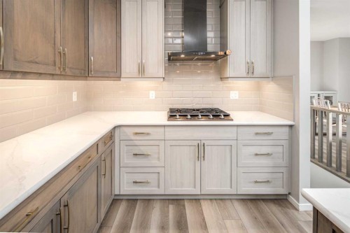 148 Carringham Road Nw, Calgary, AB - Indoor Photo Showing Kitchen With Upgraded Kitchen