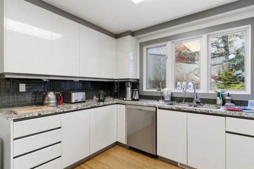 2910 Marquette Street Sw, Calgary, AB - Indoor Photo Showing Kitchen With Double Sink
