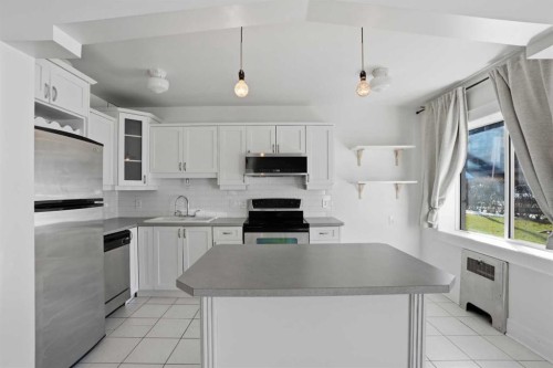 3-330 19 Avenue Sw, Calgary, AB - Indoor Photo Showing Kitchen With Double Sink