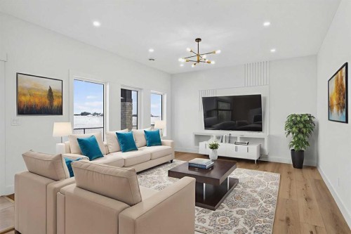 960 South Shore Terrace, Chestermere, AB - Indoor Photo Showing Living Room