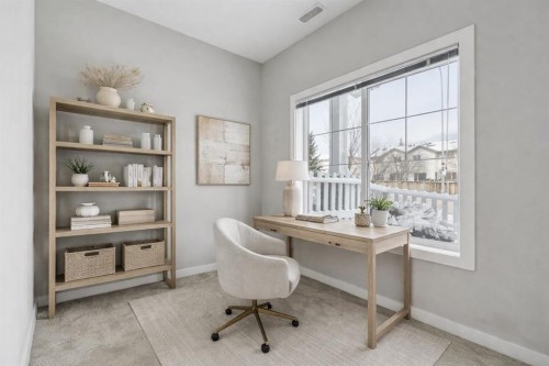 2506 Jumping Pound Common, Cochrane, AB - Indoor Photo Showing Office