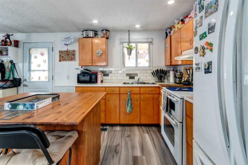 93 Huntstrom Drive Ne, Calgary, AB - Indoor Photo Showing Kitchen With Double Sink