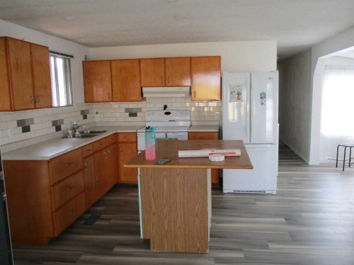 93 Huntstrom Drive Ne, Calgary, AB - Indoor Photo Showing Kitchen With Double Sink