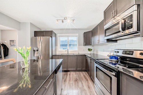 44 Legacy Crescent Se, Calgary, AB - Indoor Photo Showing Kitchen With Stainless Steel Kitchen With Upgraded Kitchen