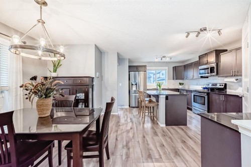 44 Legacy Crescent Se, Calgary, AB - Indoor Photo Showing Kitchen With Stainless Steel Kitchen With Upgraded Kitchen