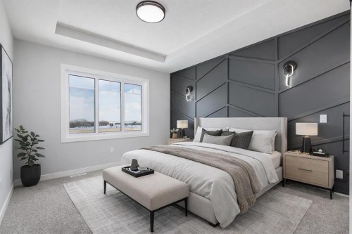 1955 Mccaskill Drive, Crossfield, AB - Indoor Photo Showing Bedroom