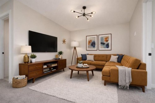 1989 Mccaskill Drive, Crossfield, AB - Indoor Photo Showing Living Room