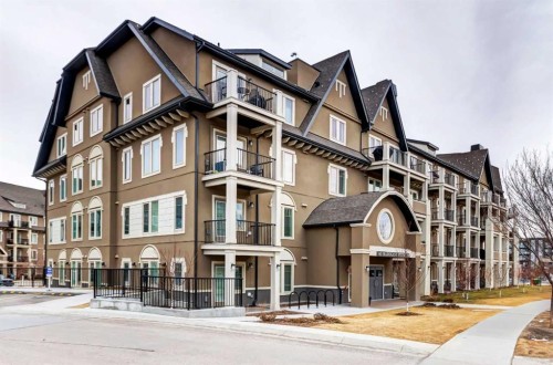 407-140 Mahogany Street, Calgary, AB - Outdoor With Balcony With Facade