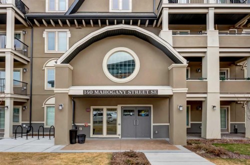 407-140 Mahogany Street, Calgary, AB - Outdoor With Balcony With Facade