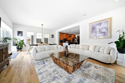 44 Ranchers Way, Okotoks, AB - Indoor Photo Showing Living Room With Fireplace