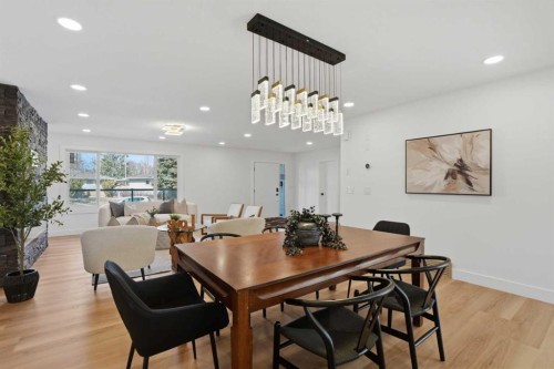 1303 87 Avenue Sw, Calgary, AB - Indoor Photo Showing Dining Room