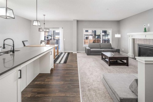 80 Howse Manor Ne, Calgary, AB - Indoor Photo Showing Other Room With Fireplace