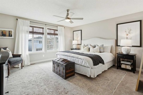 200 Aspen Summit View Sw, Calgary, AB - Indoor Photo Showing Bedroom