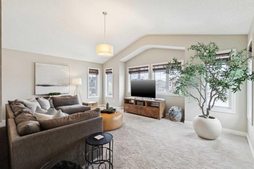 200 Aspen Summit View Sw, Calgary, AB - Indoor Photo Showing Living Room