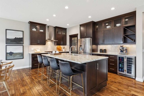 200 Aspen Summit View Sw, Calgary, AB - Indoor Photo Showing Kitchen With Stainless Steel Kitchen With Upgraded Kitchen