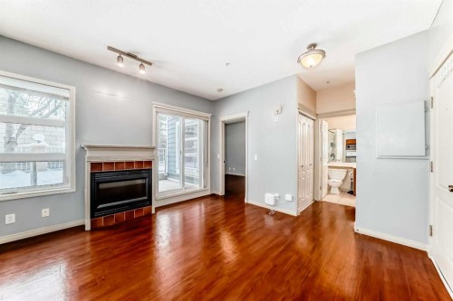 163-333 Riverfront Avenue, Calgary, AB - Indoor With Fireplace