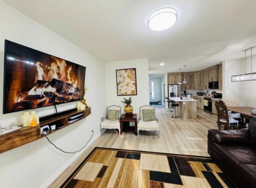 628 Cornerstone Boulevard Ne, Calgary, AB - Indoor Photo Showing Living Room