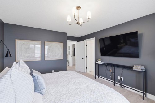 743 Seton Circle Se, Calgary, AB - Indoor Photo Showing Bedroom