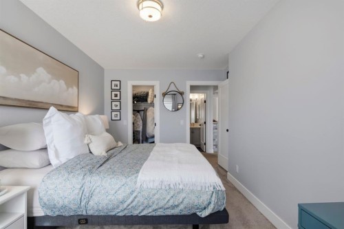 743 Seton Circle Se, Calgary, AB - Indoor Photo Showing Bedroom