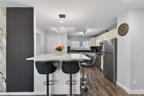 8 Malvern Crescent Ne, Calgary, AB - Indoor Photo Showing Kitchen With Stainless Steel Kitchen With Upgraded Kitchen