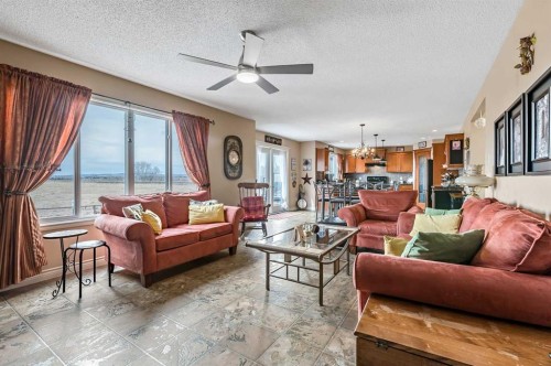 43 Sheep River Heights, Okotoks, AB - Indoor Photo Showing Living Room