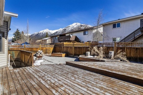 323 Hoodoo Crescent, Canmore, AB - Outdoor With Deck Patio Veranda With Exterior