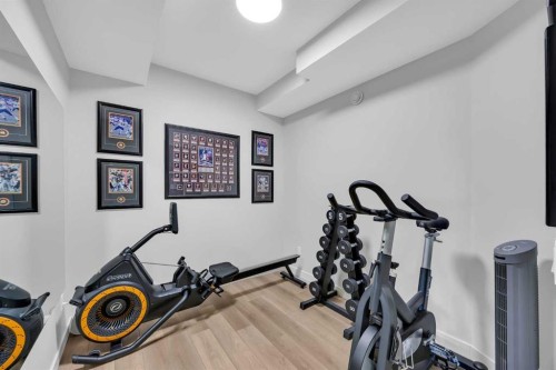13 Emerson Crescent, Okotoks, AB - Indoor Photo Showing Gym Room