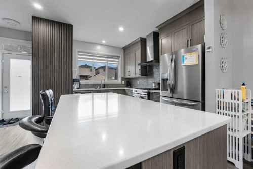 183 Cornerbrook Gate Ne, Calgary, AB - Indoor Photo Showing Kitchen With Upgraded Kitchen