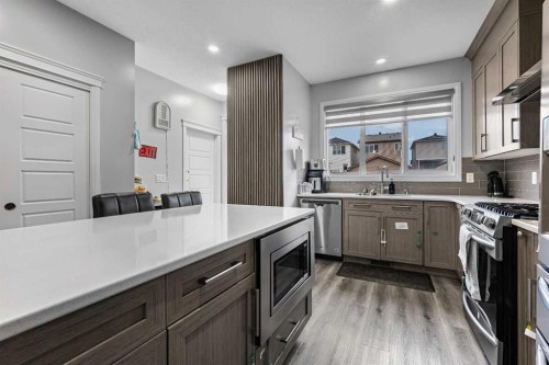 183 Cornerbrook Gate Ne, Calgary, AB - Indoor Photo Showing Kitchen With Upgraded Kitchen