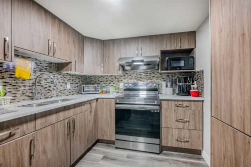 183 Cornerbrook Gate Ne, Calgary, AB - Indoor Photo Showing Kitchen With Double Sink