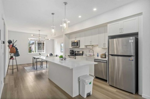 628 Copperstone Manor Se, Calgary, AB - Indoor Photo Showing Kitchen With Stainless Steel Kitchen With Upgraded Kitchen