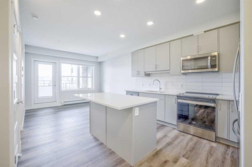 107-55 Wolf Hollow Crescent Se, Calgary, AB - Indoor Photo Showing Kitchen
