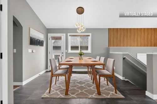 125 Saddlefield Crescent Ne, Calgary, AB - Indoor Photo Showing Dining Room