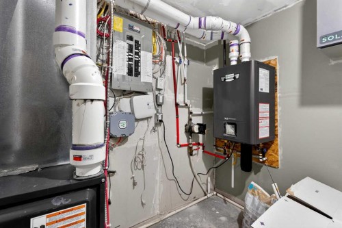 125 Saddlefield Crescent Ne, Calgary, AB - Indoor Photo Showing Basement