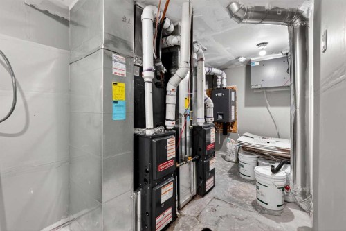 125 Saddlefield Crescent Ne, Calgary, AB - Indoor Photo Showing Basement