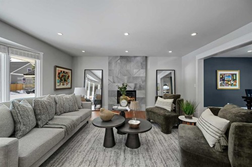 116 Bay View Drive Sw, Calgary, AB - Indoor Photo Showing Living Room