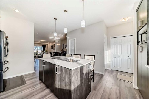 217 Masters Road Se, Calgary, AB - Indoor Photo Showing Kitchen With Double Sink With Upgraded Kitchen