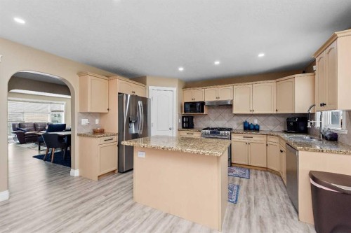 66 Royal Highland Road Nw, Calgary, AB - Indoor Photo Showing Kitchen With Double Sink