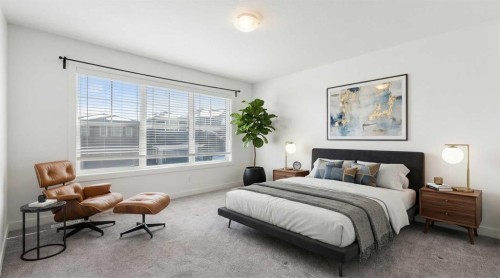48 Ambleside Crescent Nw, Calgary, AB - Indoor Photo Showing Bedroom