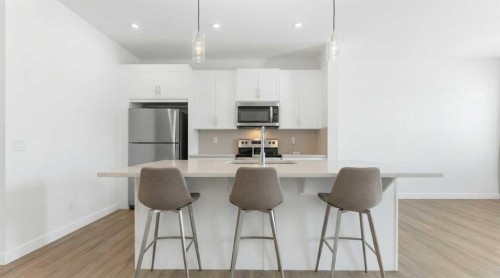 48 Ambleside Crescent Nw, Calgary, AB - Indoor Photo Showing Kitchen With Stainless Steel Kitchen With Upgraded Kitchen