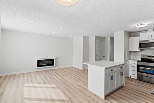 937 Marcombe Drive Ne, Calgary, AB - Indoor With Fireplace