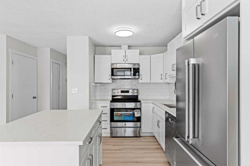 937 Marcombe Drive Ne, Calgary, AB - Indoor Photo Showing Kitchen With Upgraded Kitchen