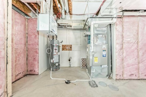 100 Corner Glen Manor Ne, Calgary, AB - Indoor Photo Showing Basement