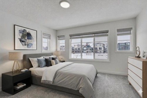 26 Amblehurst Path Nw, Calgary, AB - Indoor Photo Showing Bedroom